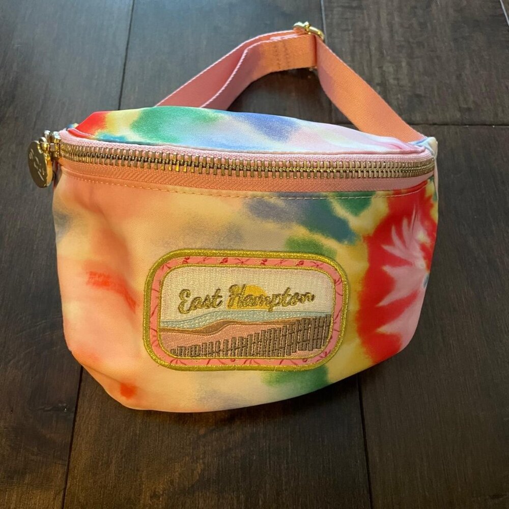 Stoney Clover Lane x Maisonette Tie Dye Fanny Pack Belt Bag East Hampton Patch